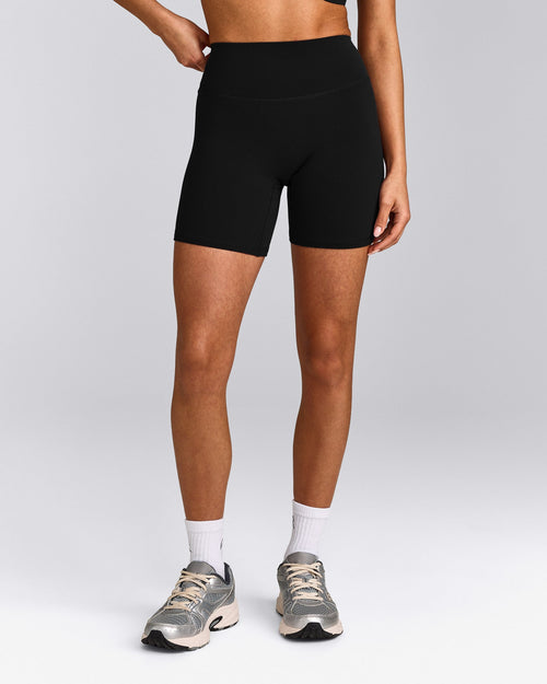 SoftMotion™ High Waisted Shorts 6" | Black