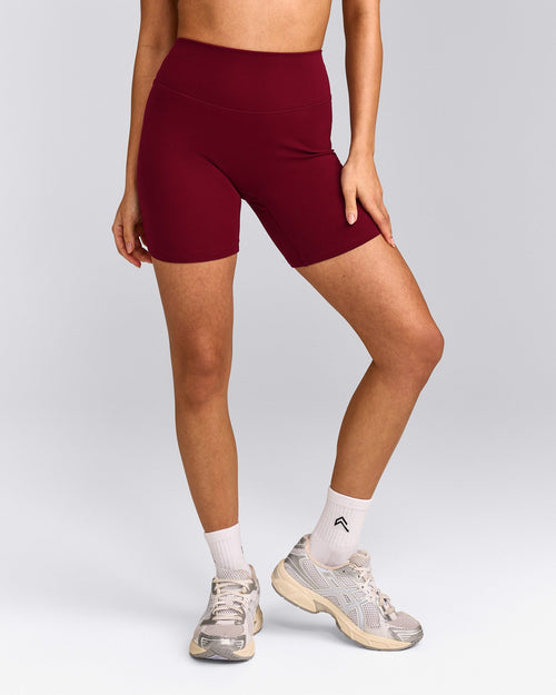 SoftMotion™ High Waisted Shorts 6" | Ruby Red