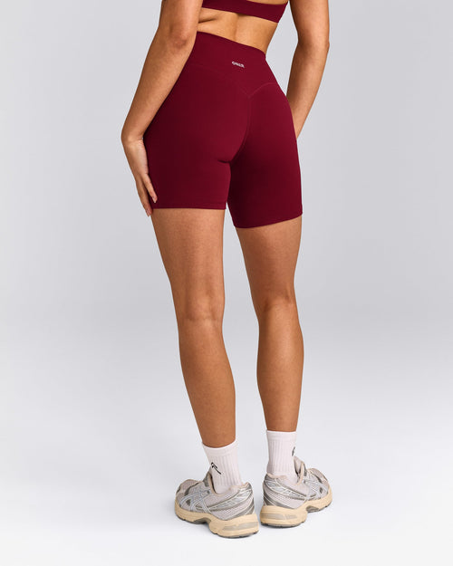 SoftMotion™ High Waisted Shorts 6" | Ruby Red