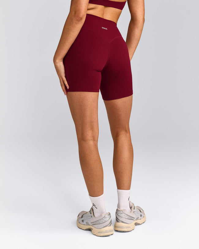 SoftMotion™ High Waisted Shorts 6" | Ruby Red