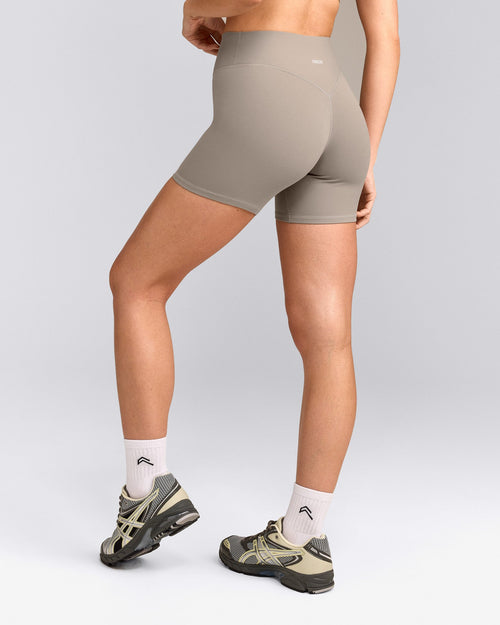 SoftMotion™ High Waisted Shorts 6" | Warm Sand