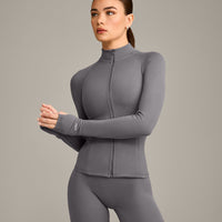 SoftMotion™ Jacket with Grey Logo | Ash Grey