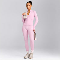 SoftMotion™ Jacket with Grey Logo | Chalk Pink