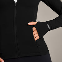 SoftMotion™ Jacket with Grey Logo | Black