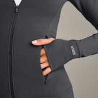 SoftMotion™ Jacket with Grey Logo | Coal