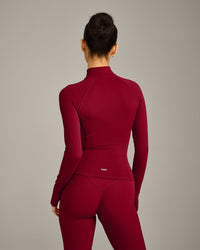 SoftMotion™ Jacket with Grey Logo | Ruby Red