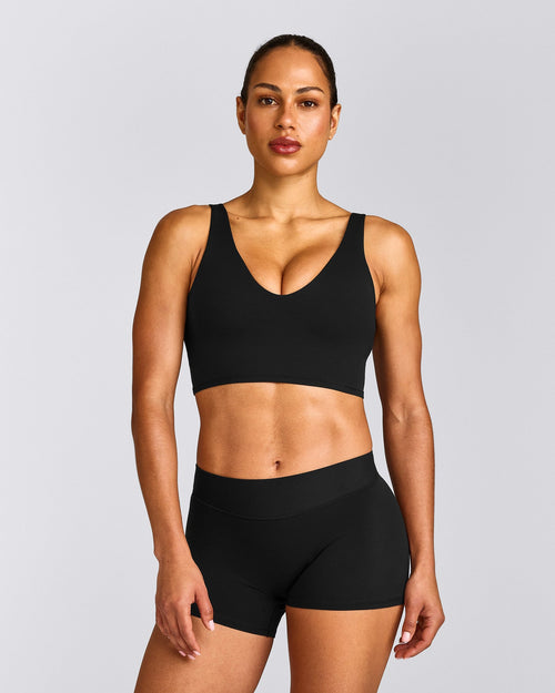 SoftMotion™ Longline Sports Bra | Black