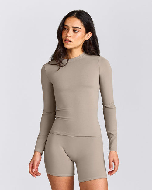 SoftMotion™ Long Sleeve Top | Warm Sand