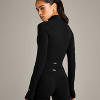 SoftMotion™ Mid Jacket with Grey Logo | Black