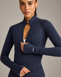 SoftMotion™ Mid Jacket with Grey Logo | True Blue