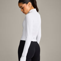 SoftMotion™ Mid Jacket with Grey Logo | White