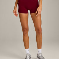 SoftMotion™ Mid Rise Shorts 4" New Branding | Ruby Red