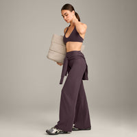 SoftMotion™ Minimal Halter Neck Bralette with Grey Logo | Dark Umber Brown