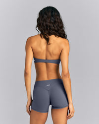 SoftMotion™ Minimal Halter Neck Bralette | Granite Blue