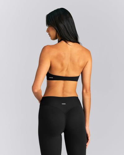 SoftMotion™ Minimal Halter Neck Bralette New Branding | Black