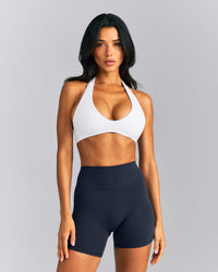 SoftMotion™ Minimal Halter Neck Bralette New Branding | White