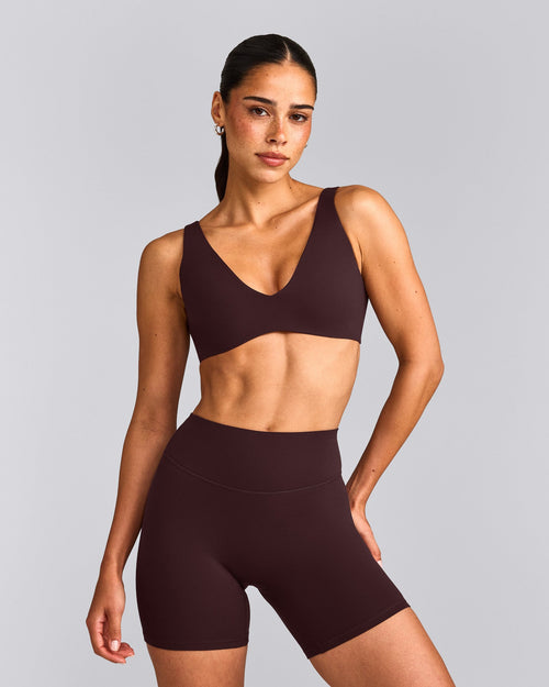 SoftMotion™ Scoop Back Bralette | Plum Brown