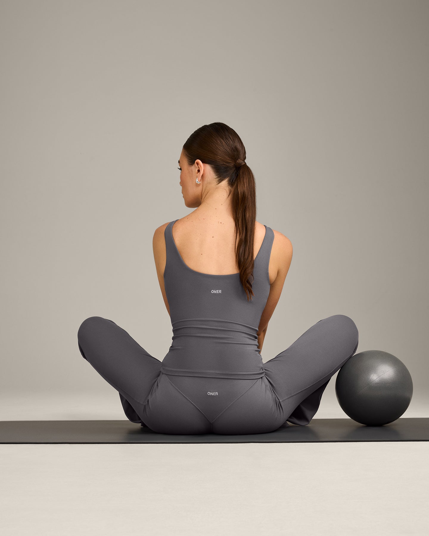 SoftMotion™ Scoop Neck Vest with Grey Logo | Ash Grey