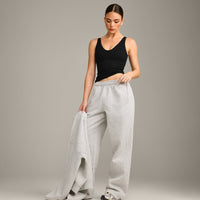 SoftMotion™ Scoop Neck Vest with Grey Logo | Black