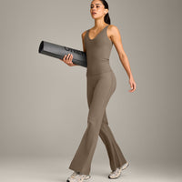 SoftMotion™ Scoop Neck Vest with Grey Logo | Moss Brown