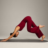 SoftMotion™ Scoop Neck Vest with Grey Logo | Ruby Red