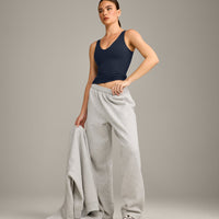 SoftMotion™ Scoop Neck Vest with Grey Logo | True Blue