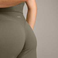 SoftMotion™ Straight Leg Bottoms with Grey Logo | Alpine Green