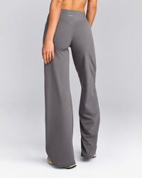 SoftMotion™ Straight Leg Pants with Grey Logo | Ash Grey