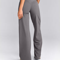 SoftMotion™ Straight Leg Pants with Grey Logo | Ash Grey