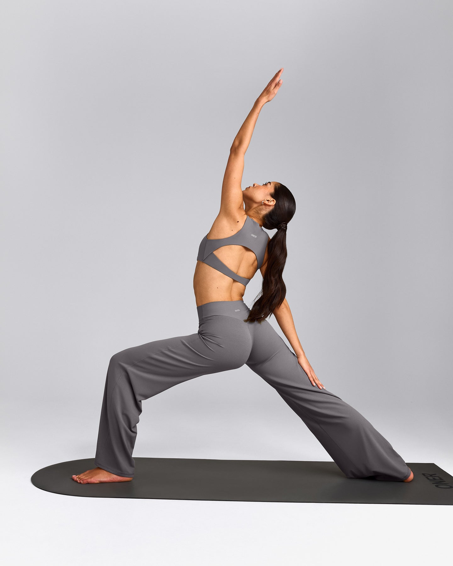 SoftMotion™ Straight Leg Pants with Grey Logo | Ash Grey