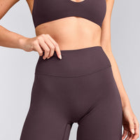 SoftMotion™ Straight Leg Pants with Grey Logo | Dark Umber Brown