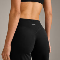 SoftMotion™ Straight Leg Bottoms with Grey Logo | Black