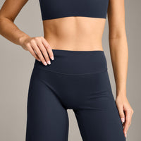 SoftMotion™ Straight Leg Bottoms with Grey Logo | True Blue