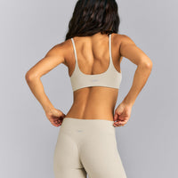 SoftMotion™ Strappy Sports Bra | Oatmeal