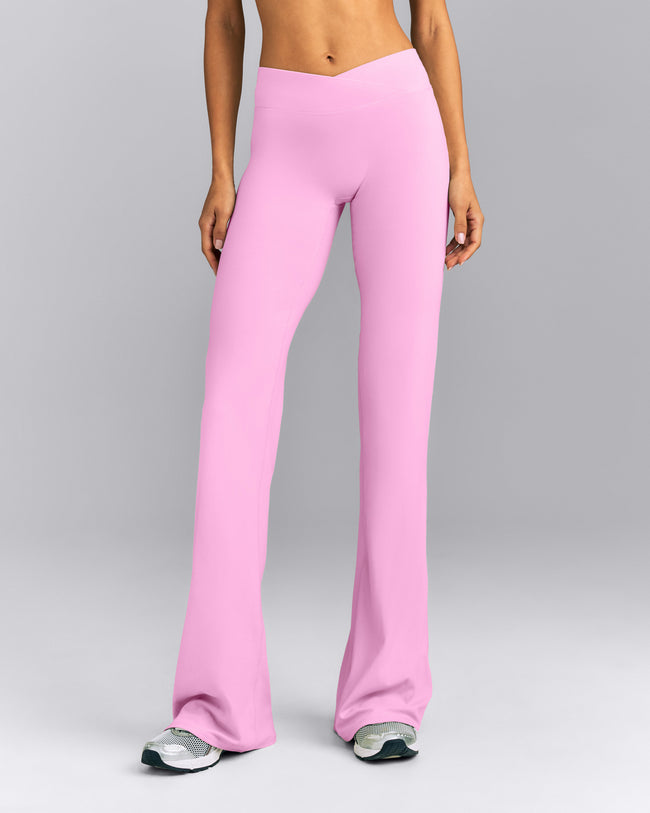 SoftMotion™ Wrap Flared Pants | Rose Pink
