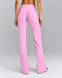 SoftMotion™ Wrap Flared Pants | Rose Pink
