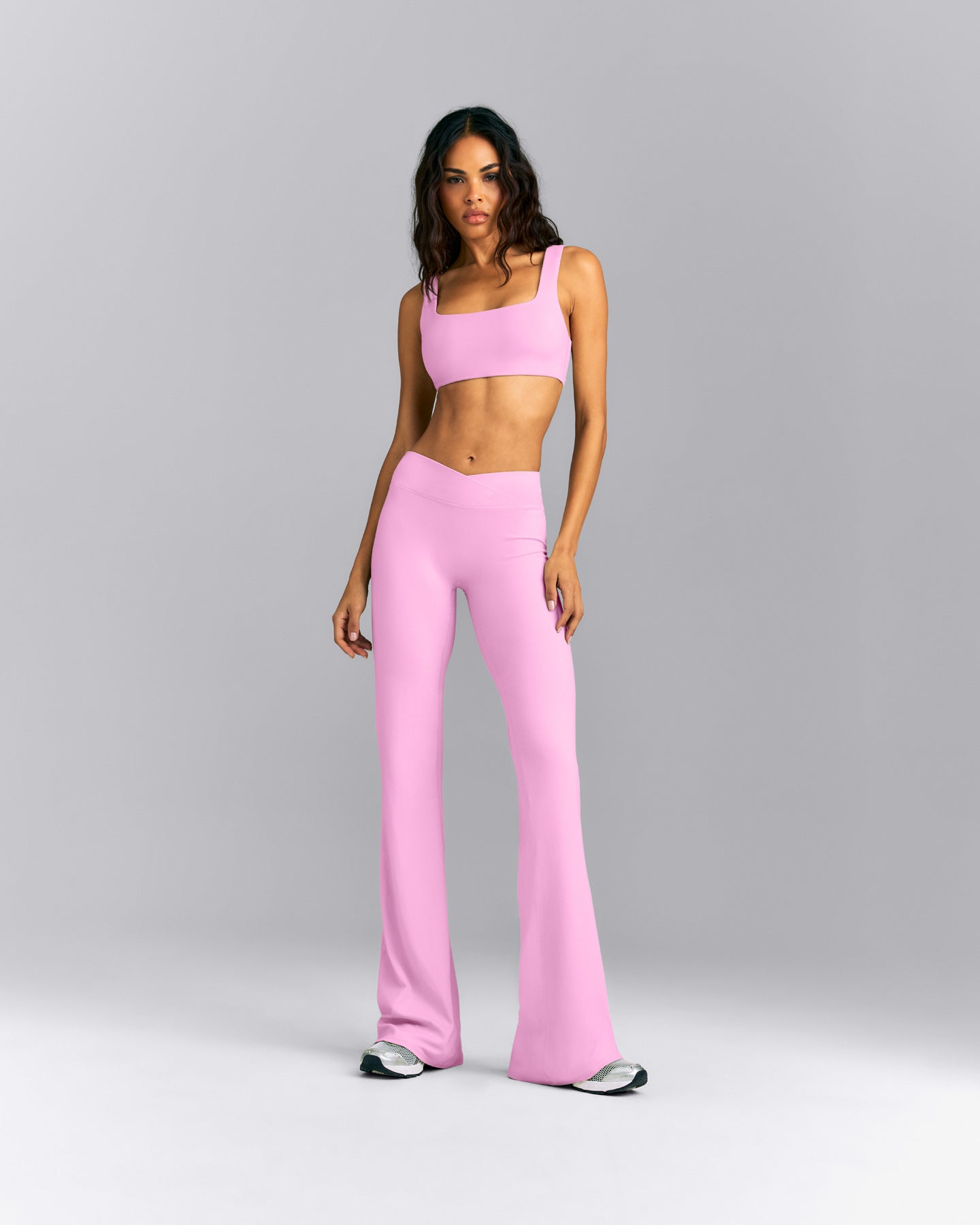SoftMotion™ Wrap Flared Pants | Rose Pink