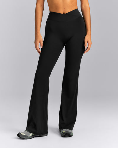 SoftMotion™ Wrap Flared Pants | Black