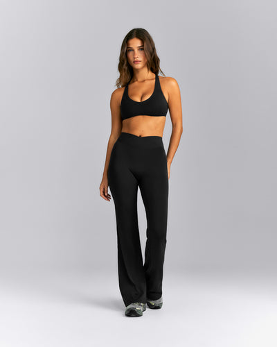 SoftMotion™ Wrap Flared Pants | Black