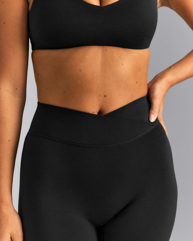 SoftMotion™ Wrap Flared Pants | Black