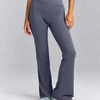SoftMotion™ Wrap Flared Pants | Granite Blue