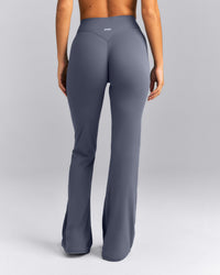 SoftMotion™ Wrap Flared Pants | Granite Blue