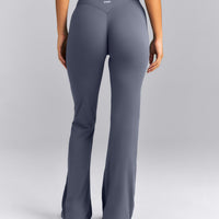 SoftMotion™ Wrap Flared Pants | Granite Blue