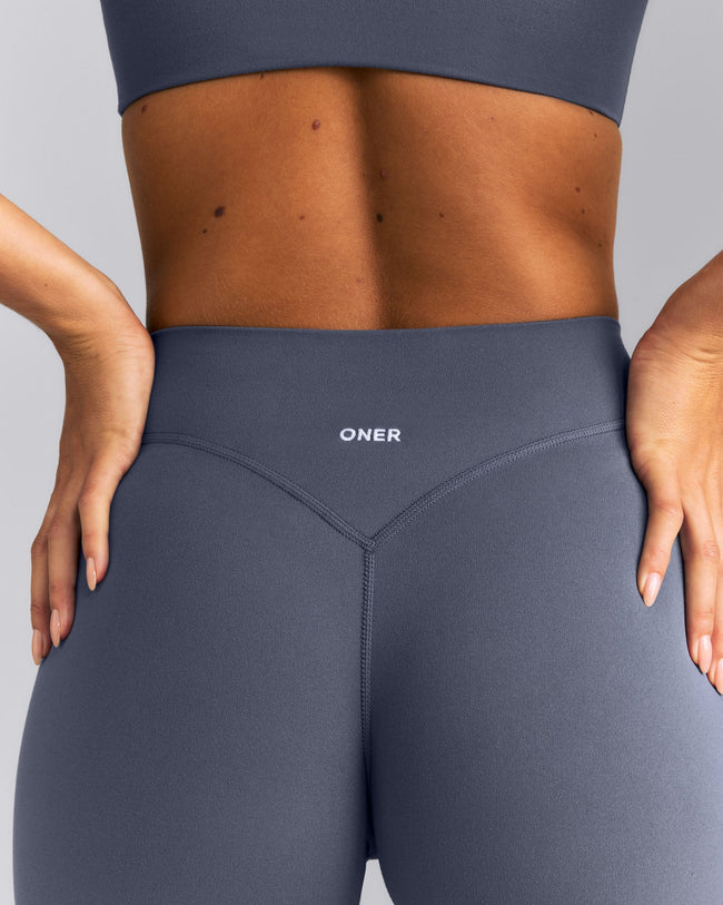 SoftMotion™ Wrap Flared Pants | Granite Blue