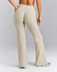 SoftMotion™ Wrap Flared Pants | Oatmeal