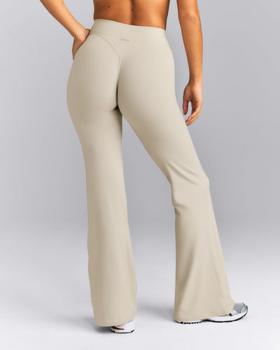 SoftMotion™ Wrap Flared Pants | Oatmeal