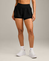 UnifiedMove™ Double Layer Shorts 5" with Reflective Logo | Black