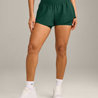 UnifiedMove™ Double Layer Shorts 5" with Reflective Logo | Racing Green