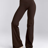 UnifiedMove™ Wrap Flared Trousers with Reflective Logo | 70% Cocoa