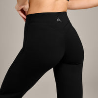 UnifiedMove Wrap Flared Bottoms with Reflective Logo | Black